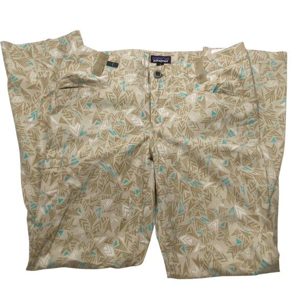Patagonia Worn Wear W's Venga Rock Pants Quiver & Quill Howling Turquoise 8 - Picture 1 of 12